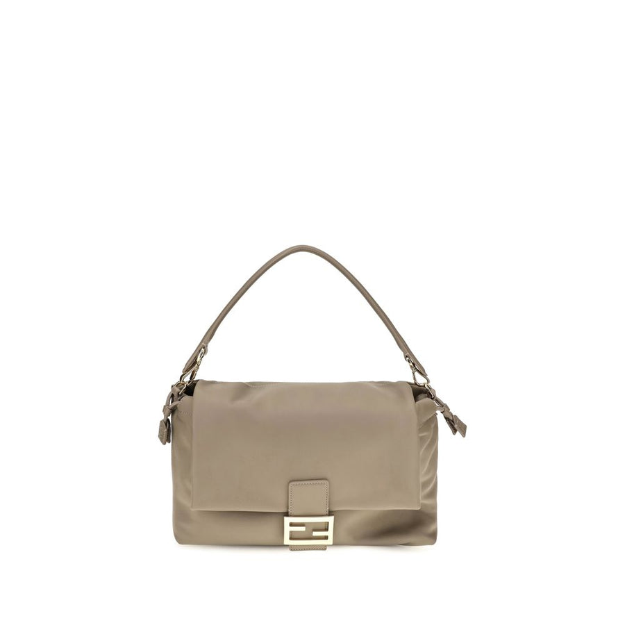 Beige Lamb Ovis Aries Shoulder Bag