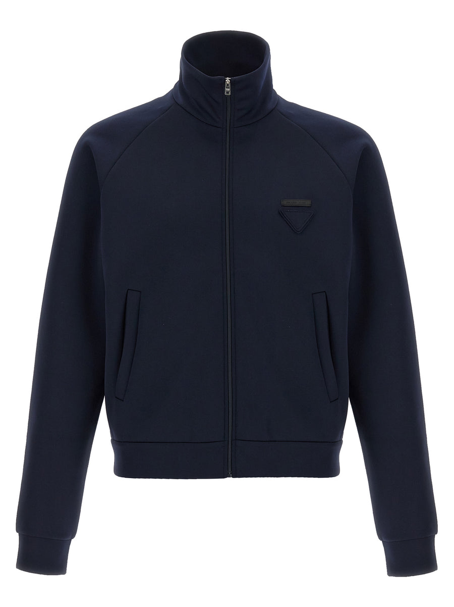 Blue Polyester Sweatshirt
