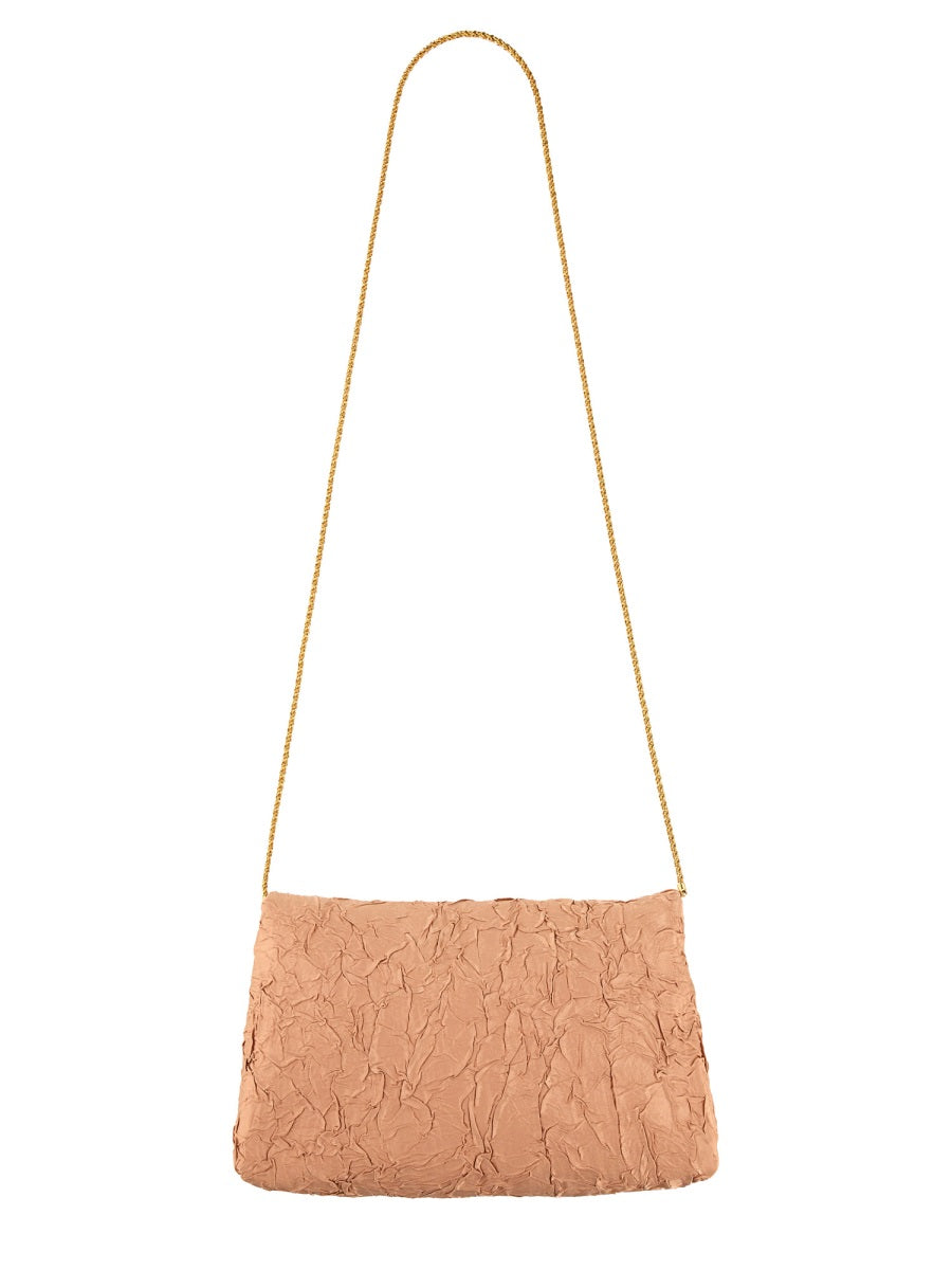 Dries Van Noten Viscose-Cotton Blend Shoulder Bag — Beige