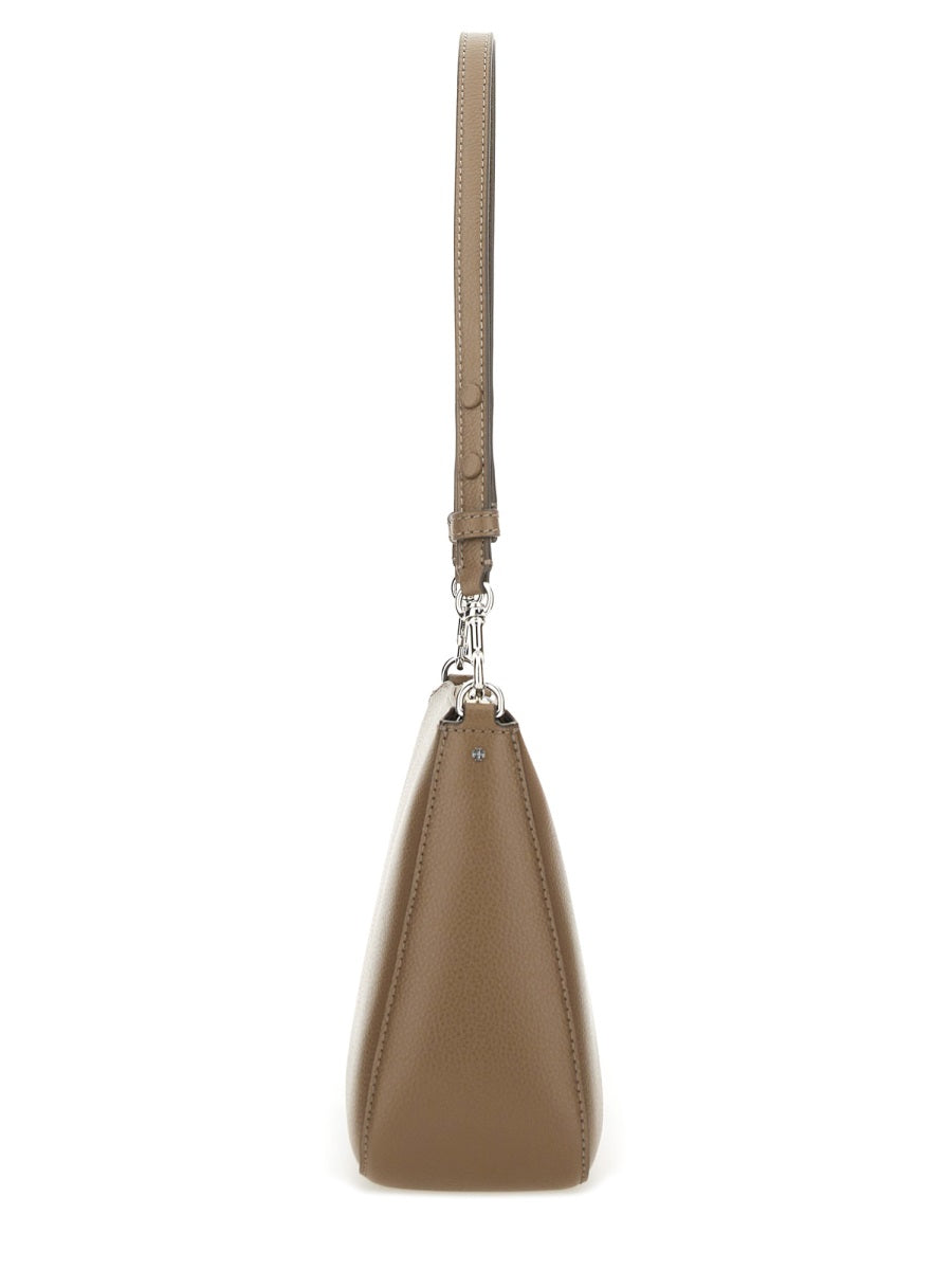 Tory Burch Cow Leather Shoulder Bag — Gray
