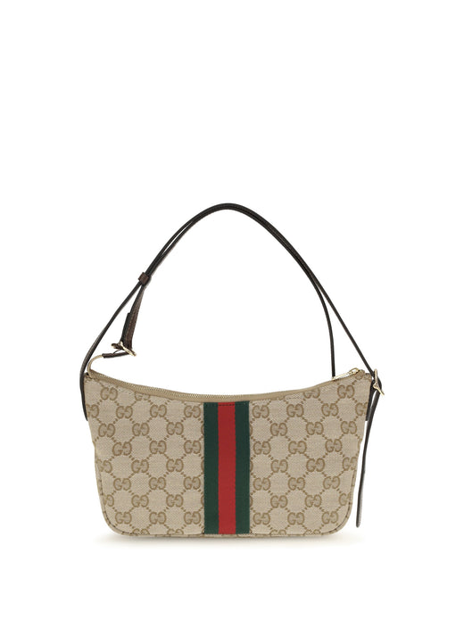 Gucci Lunetta Shoulder Bag — Beige Polyester; Polyamide; Cotton