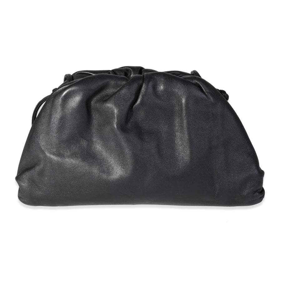 Bottega Veneta Black Calfskin Mini Pouch Bag Leather Handbag