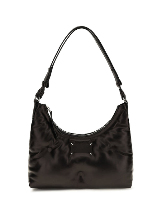 Maison Margiela Quilted Lambskin Shoulder Bag — Black Lamb Ovis Aries