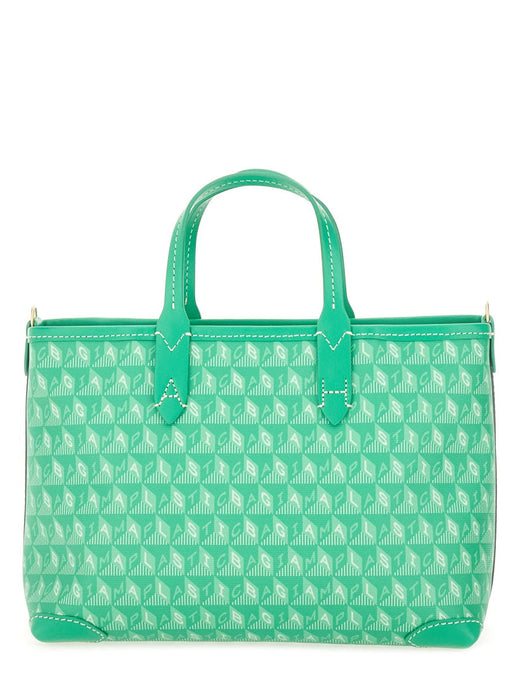 Anya Hindmarch Plastic Bag Pattern Tote — Green Cowhide - Bos Taurus