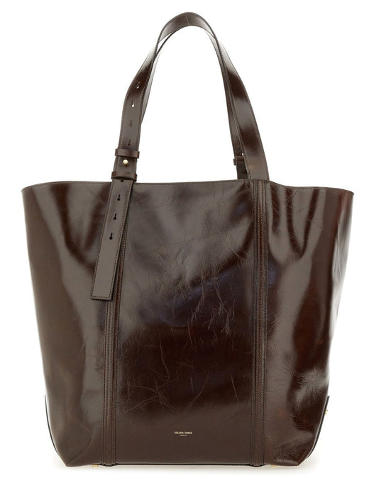Golden Goose Leather Tote Bag — Brown