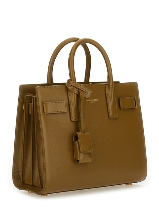 Saint Laurent Sac De Jour Shoulder Bag — Green Domesticated Calf Leather