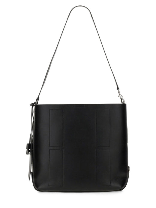 Hogan Hobo Bag — Black Leather