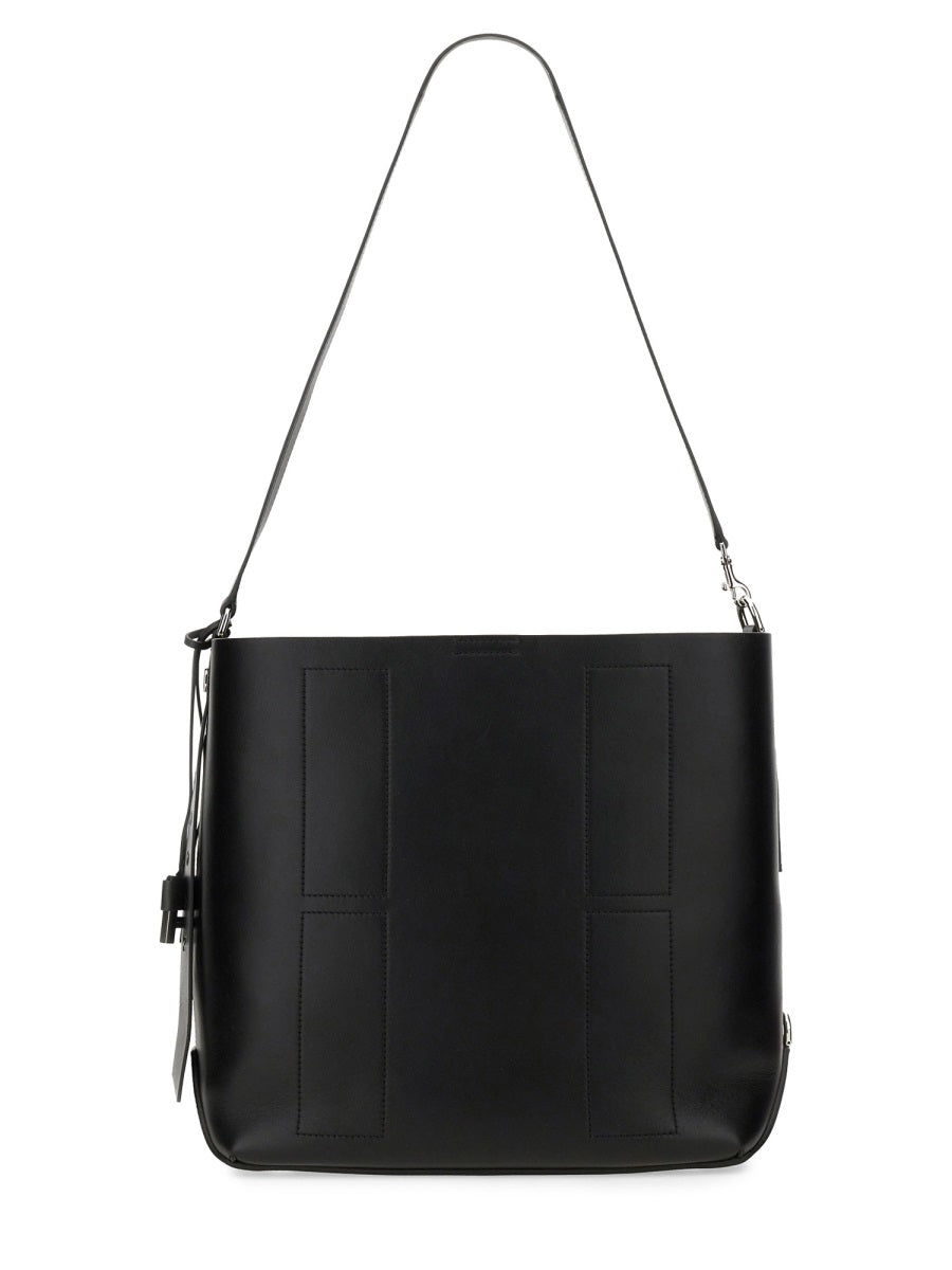 Hogan Hobo Bag — Black Leather