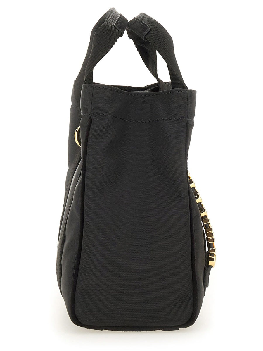 Moschino Logo Tote Bag — Black Polyester