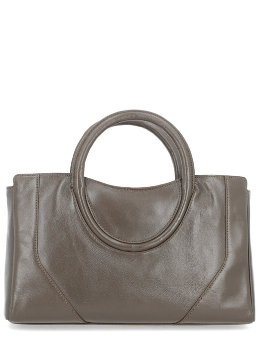Staud Maude Mini Top Handle Bag — Brown Cow Leather
