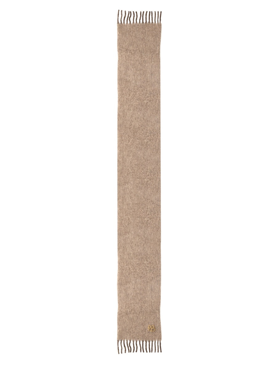 Ruslan Baginskiy Wool And Alpaca Blend Scarf — Beige Scarfs