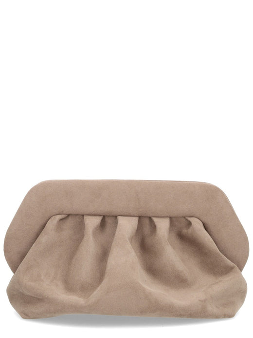 Themoirè Recycled Lining Clutch — Gray Polyester