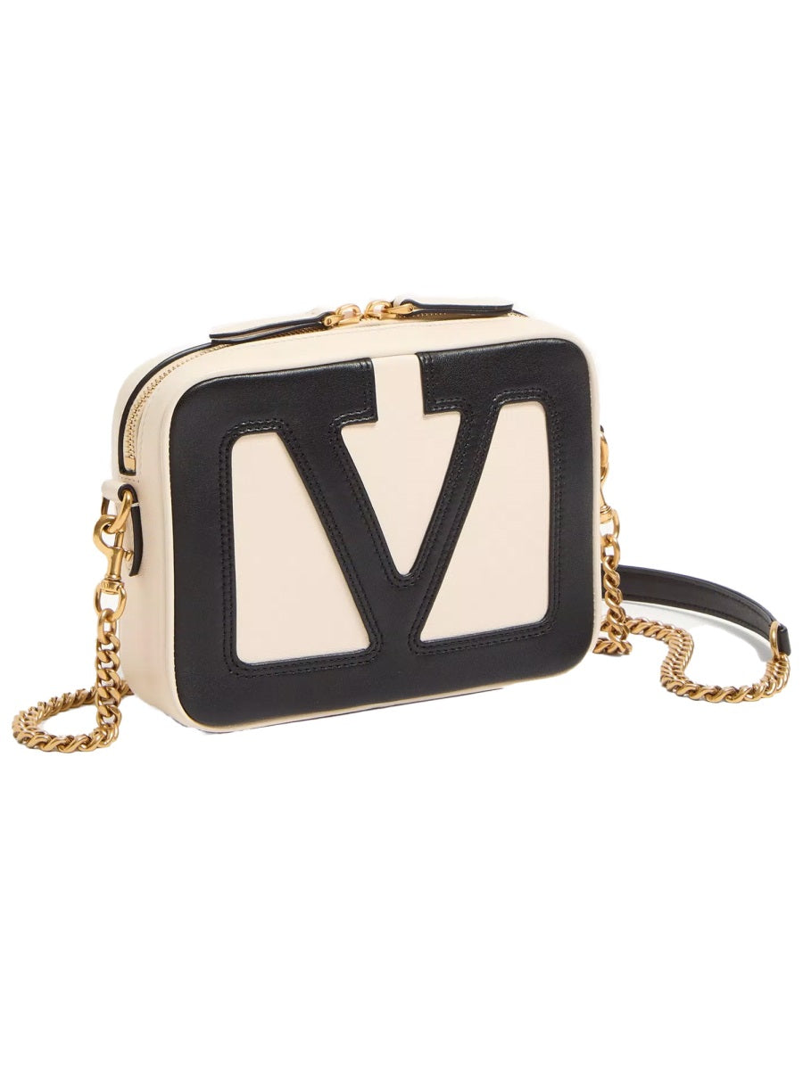 Valentino Garavani Viva Superstar Shoulder Bag — White Leather