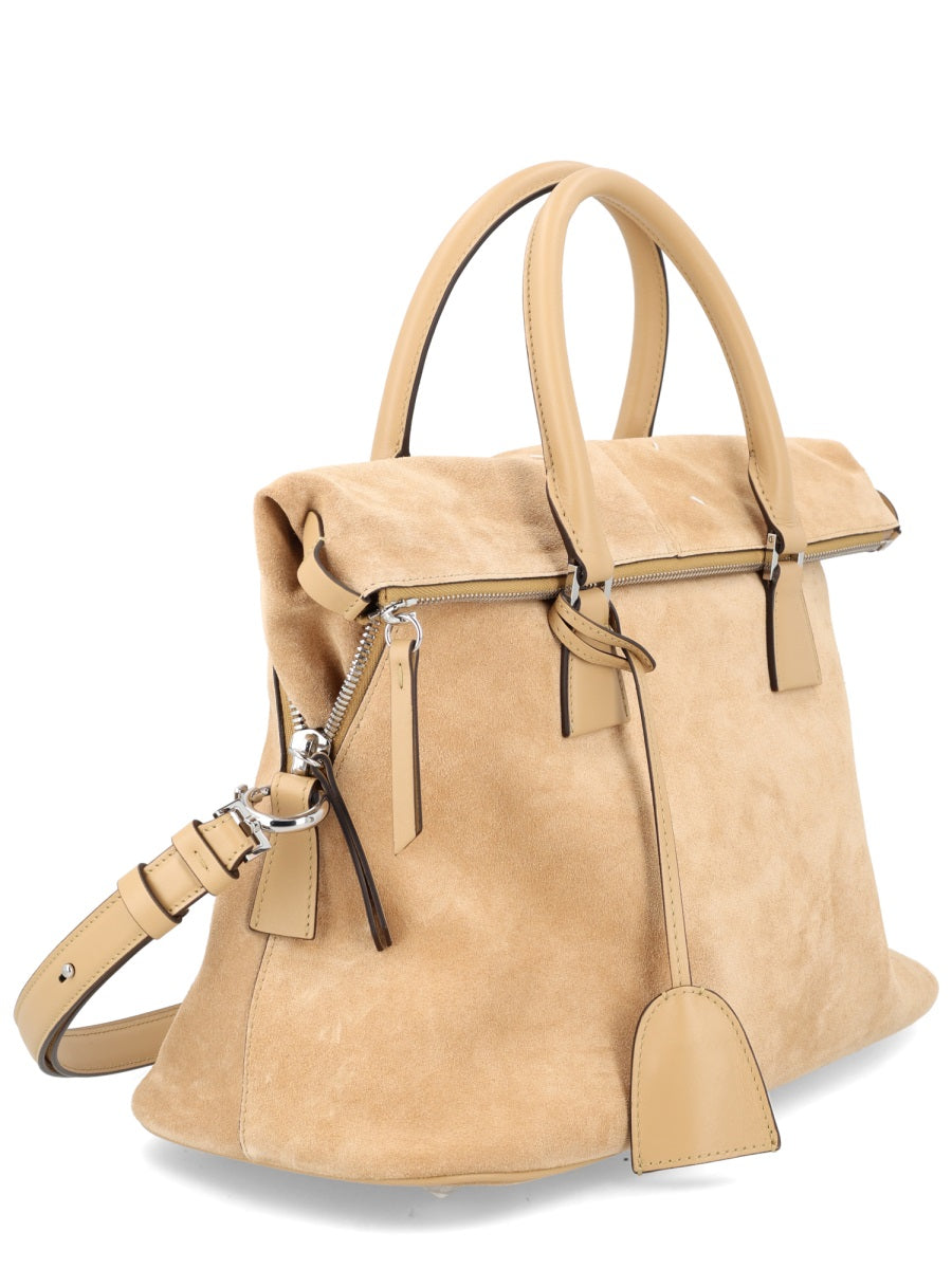 Maison Margiela 5ac Shoulder Bag — Beige Leather