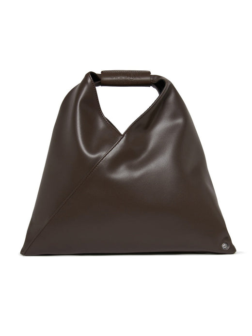 Mm6 Maison Margiela Minimalist Polyurethane Top Handle Bag — Black