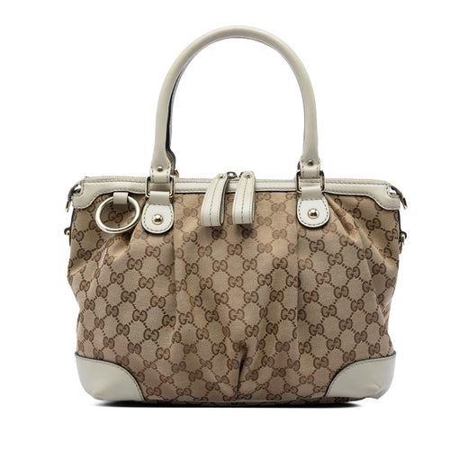 GG Canvas Sukey Satchel - Image 1