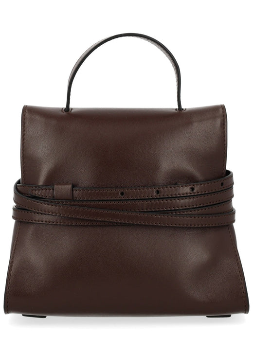 Moschino Top Handle Bag — Brown Calf Leather