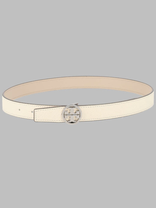 Tory Burch Miller Belt — Ivory Cow Leather
