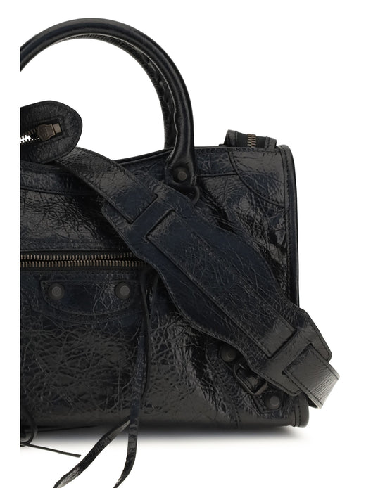 Balenciaga Le City Top Handle Bag — Black Lambskin