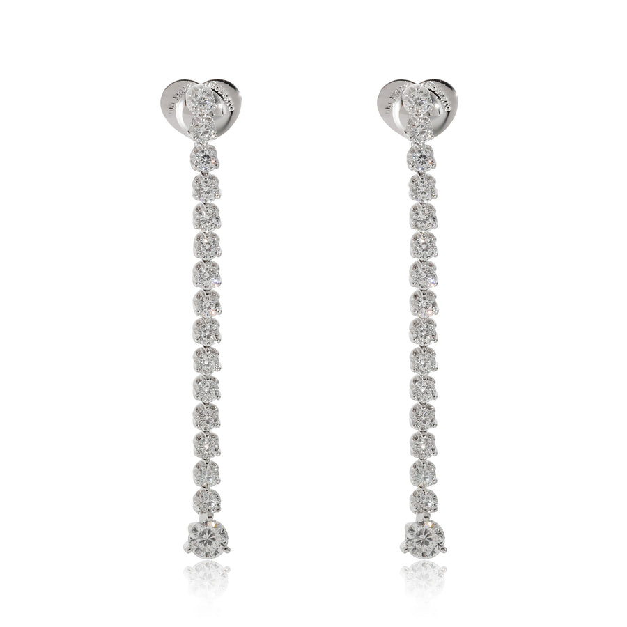 Roberto Coin Cento Tulip Drop Diamond Earrings 18k White Gold 4 1-5 Ctw