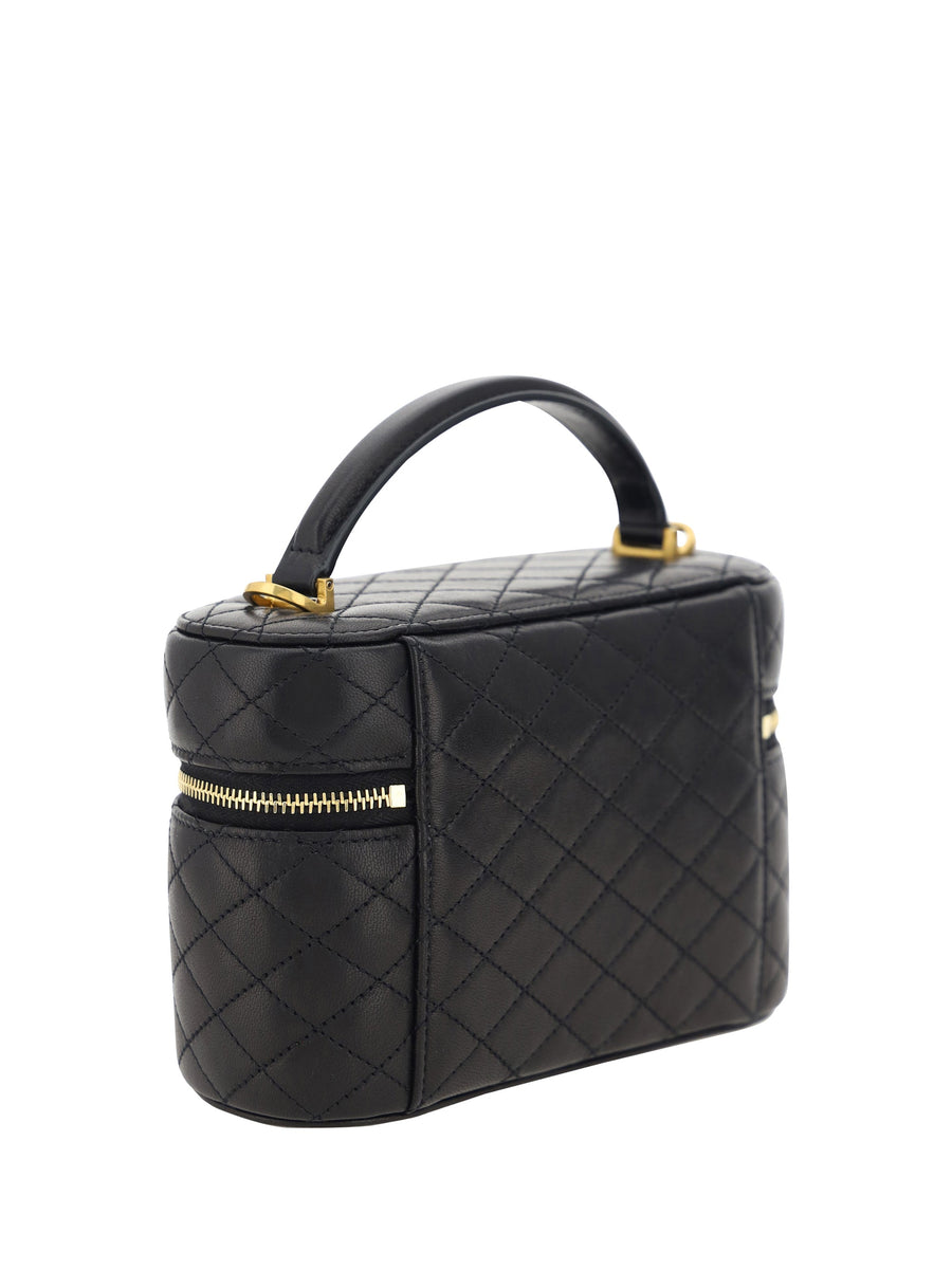 Saint Laurent Vanity Gaby Shoulder Bag — Black Calf Leather