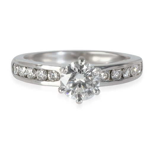 Tiffany & Co. 0.7 Ct Round Brilliant Diamond Engagement Ring 950
