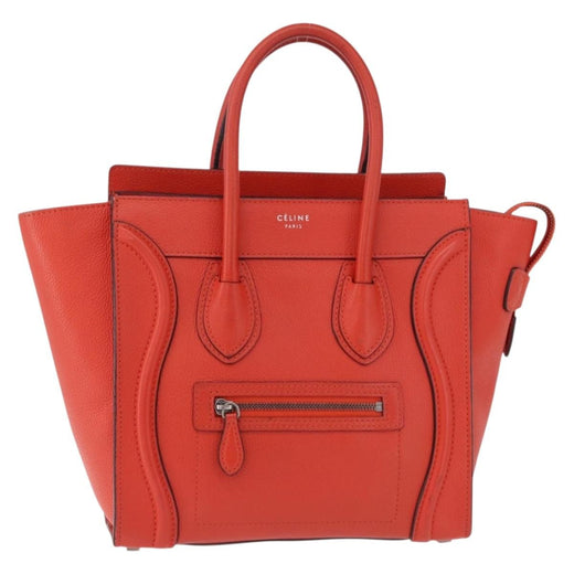 Celine Luggage Smooth Leather Red Bag