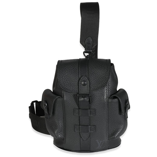 Louis Vuitton Black Taurillon Christopher Xs Backpack Leather Handbag
