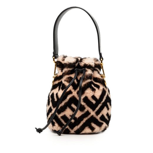 Mini Zucca Shearling Mon Tresor Bucket Bag - Image 1