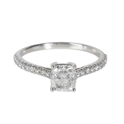 Tiffany & Co. 0.89 Ct Cushion Modified Diamond Novo Engagement Ring 950