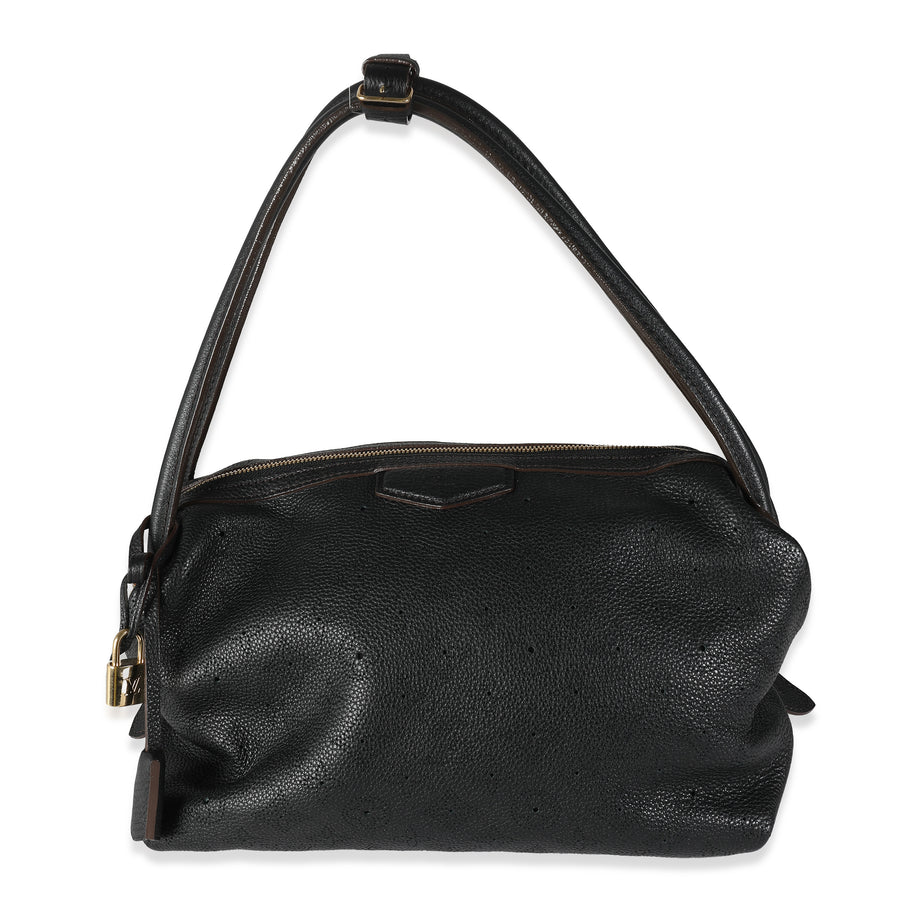 Louis Vuitton Black Monogram Mahina Galatea Pm Leather Handbag