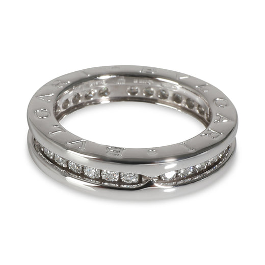 Bvlgari B.zero1 Ring 18k White Gold 0.45 Ctw Fashion