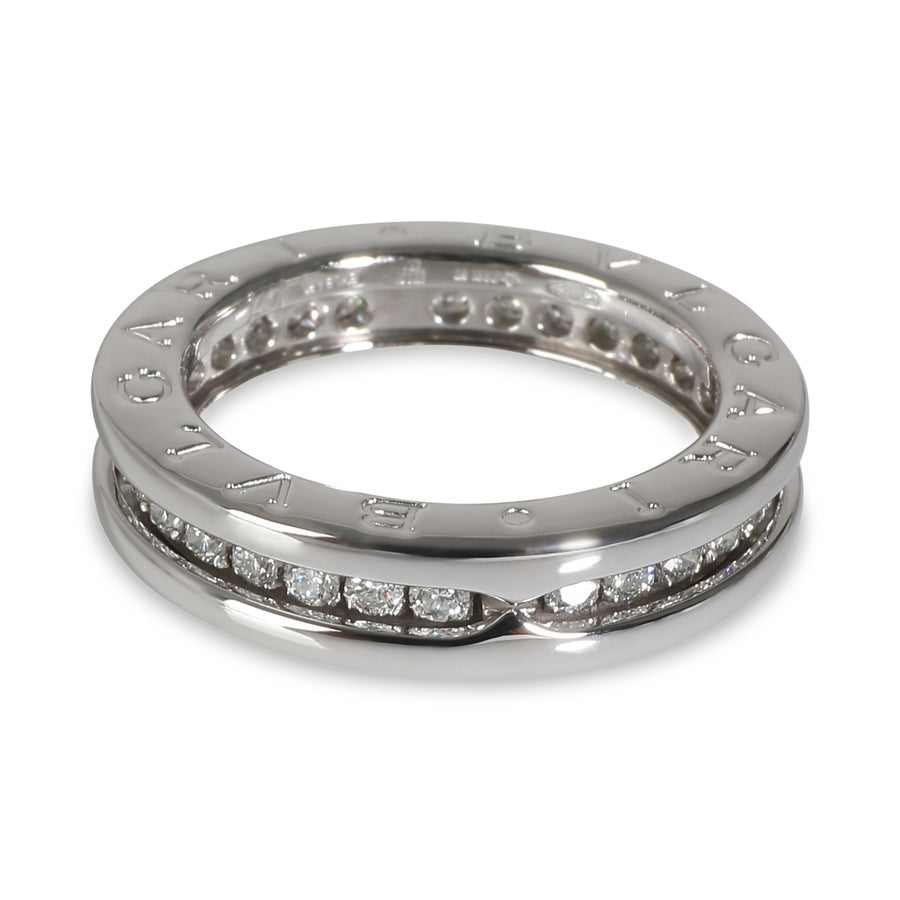 Bvlgari B.zero1 Ring 18k White Gold 0.45 Ctw Fashion