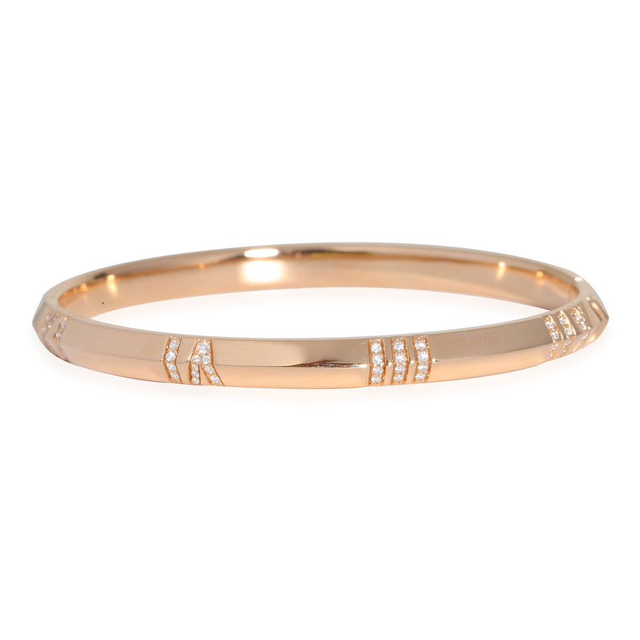 Tiffany & Co. Atlas Bracelet 18k Rose Gold 0.33 Ctw