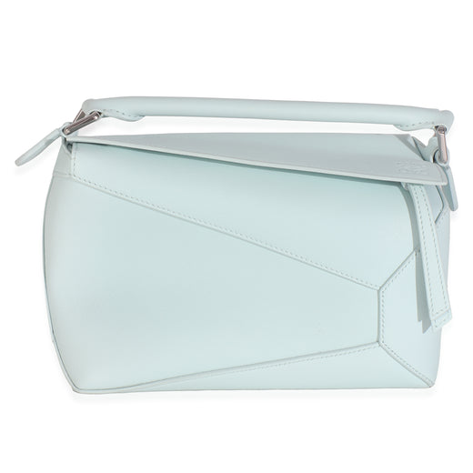 Loewe Blue Iceberg Classic Calfskin Small Puzzle Edge Bag Leather Handbag