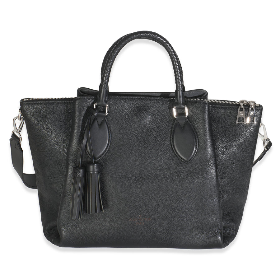 Louis Vuitton Black Monogram Mahina Haumea Bag Leather Handbag