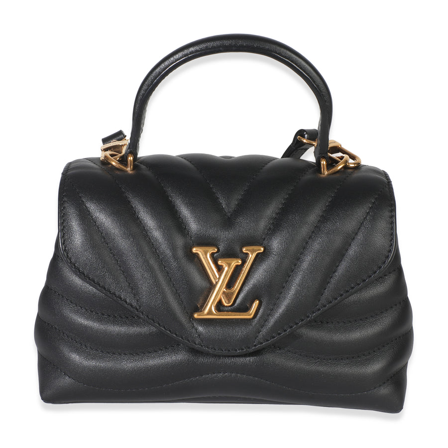 Louis Vuitton Black Calfskin New Wave Hold Me Top Handle Bag Leather Handbag