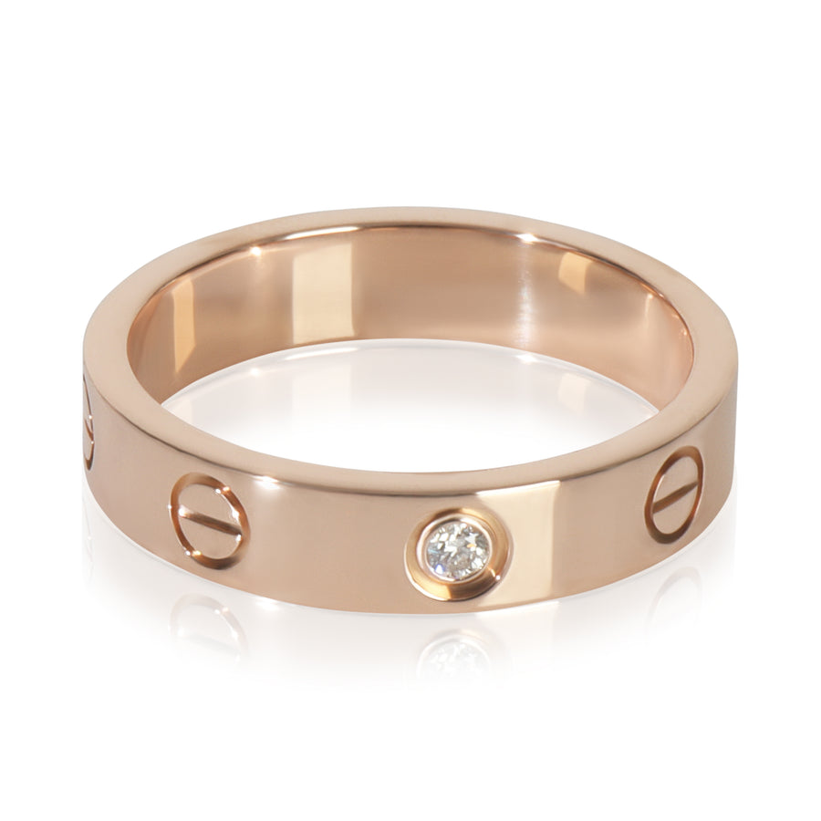 Cartier Rose Gold Diamond Small Model Love Ring 18k