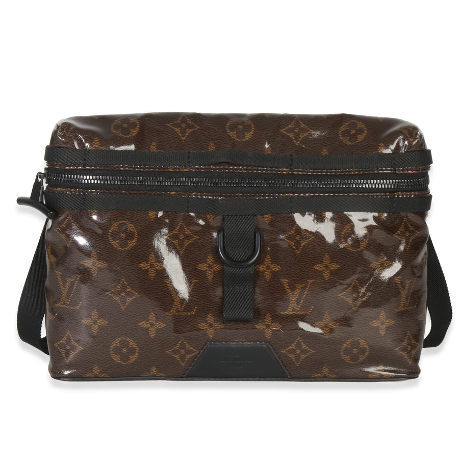 Louis Vuitton Monogram Glaze Canvas Messenger Bag Pm Brown Plastic Handbag
