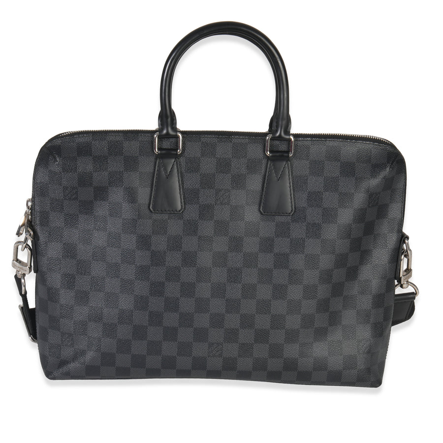 Louis Vuitton Damier Graphite Canvas Porte Documents Jour Nm Black Coated Handbag