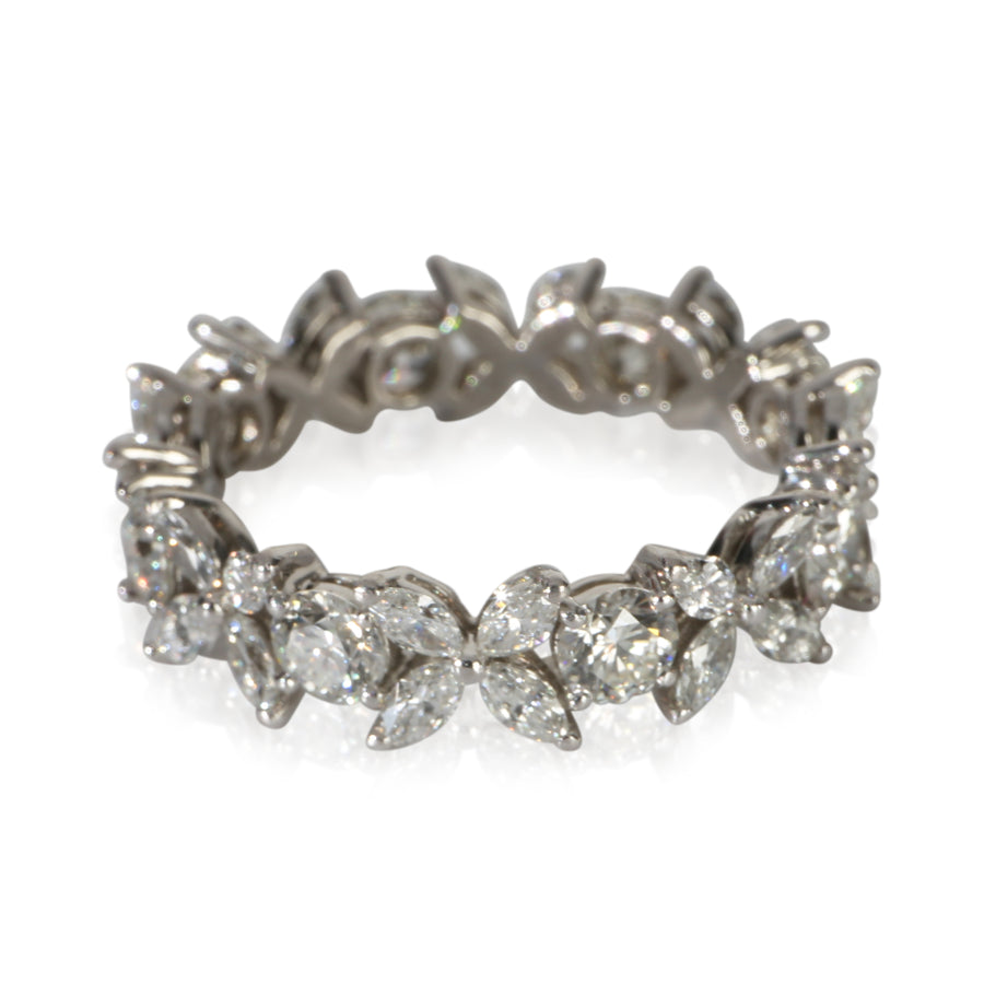 Tiffany & Co. Platinum Diamond Victoria Ring 950