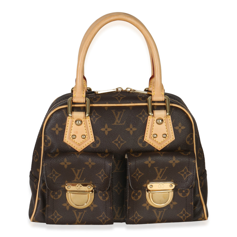 Louis Vuitton Monogram Canvas Manhattan Pm Brown Handbag