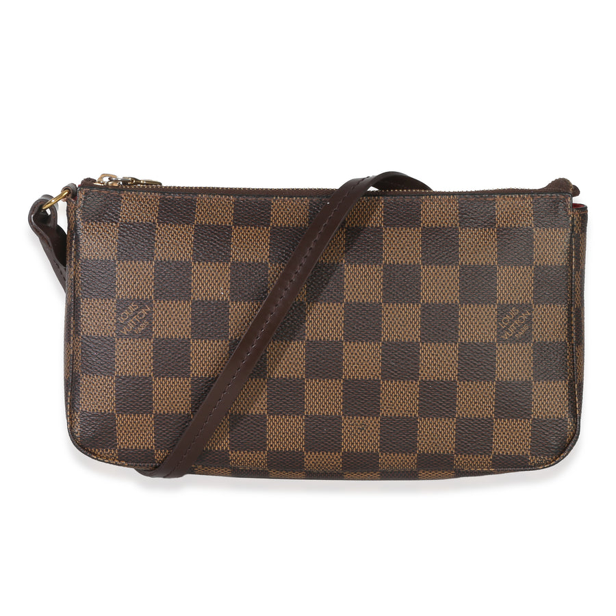 Louis Vuitton Damier Ebene Canvas Pochette Accessoires Nm Brown Handbag