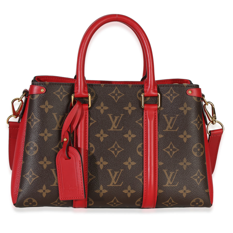 Louis Vuitton Cherry Monogram Canvas Soufflot Bb Brown; Red Handbag