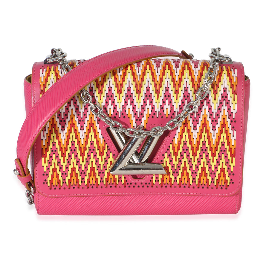 Louis Vuitton Pink Multicolor Stitch Epi Twist Mm Multicolor; Leather Handbag