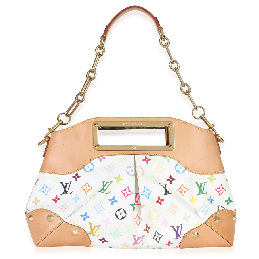 Louis Vuitton White Multicolor Monogram Canvas Judy Mm Multicolor; Handbag