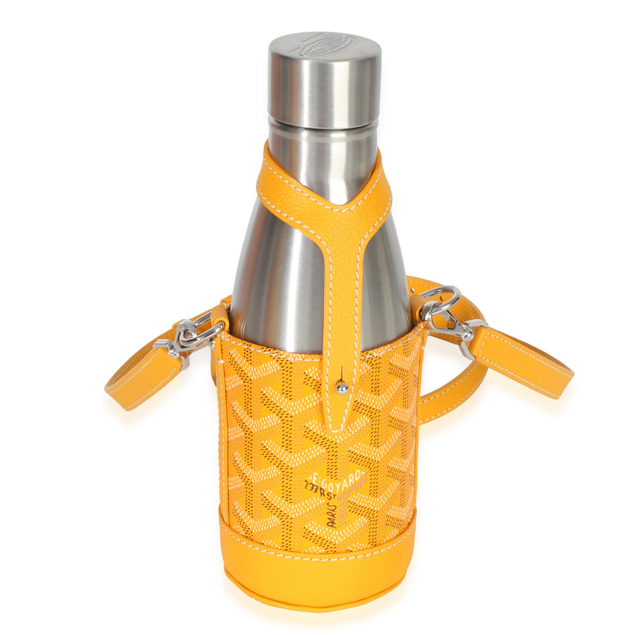 Goyard Yellow Goyardine Canvas Yonne Mm Case & Flask Other