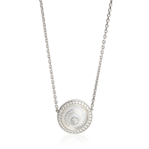 Chopard White Gold Diamond Happy Spirit Pendant 18k