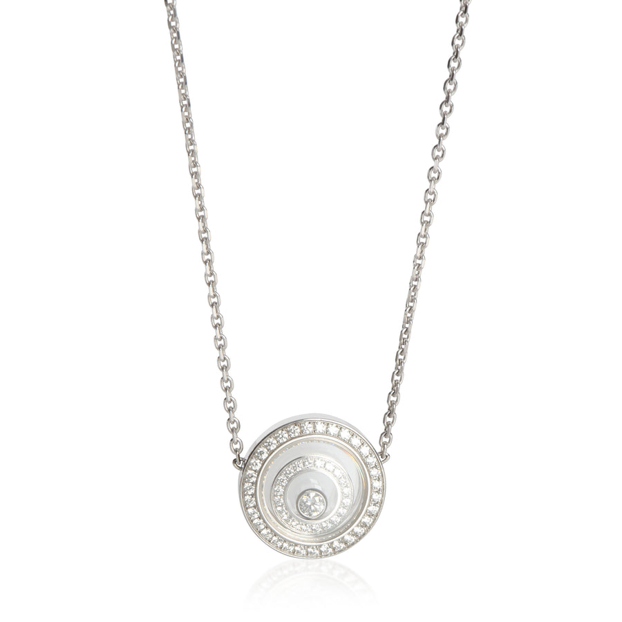 Chopard White Gold Diamond Happy Spirit Pendant 18k