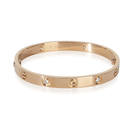 Cartier Rose Gold Diamond Love Bracelet 18k